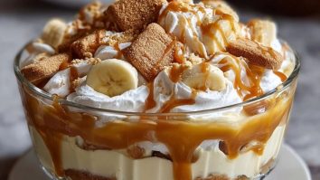 Biscoff Banana Pudding with Caramel