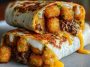 Cheesy Potato Burritos with Crispy Tater Tots