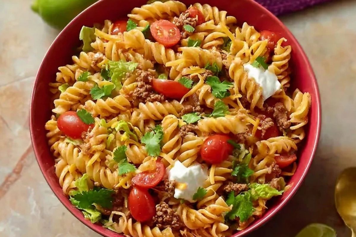 Cheesy Taco Pasta Salad