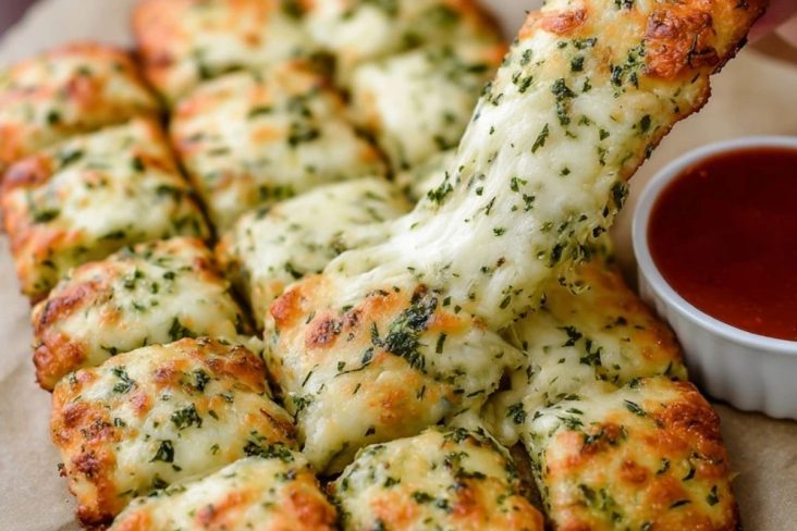 Cheesy Zucchini Breadsticks