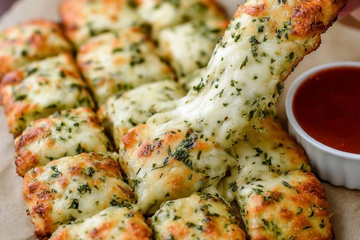 Cheesy Zucchini Breadsticks