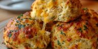 Crab Stuffed Cheddar Biscuits