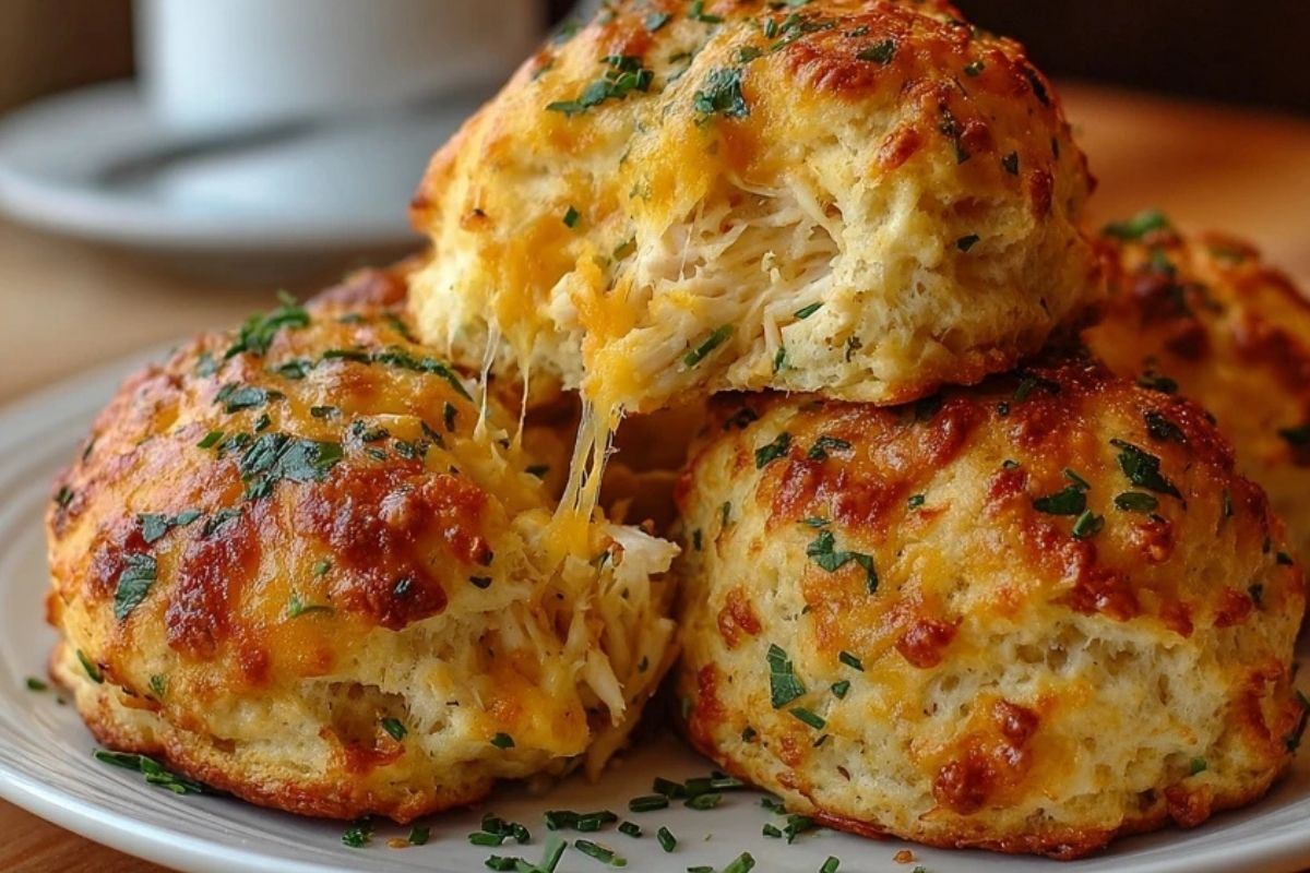 Crab Stuffed Cheddar Biscuits