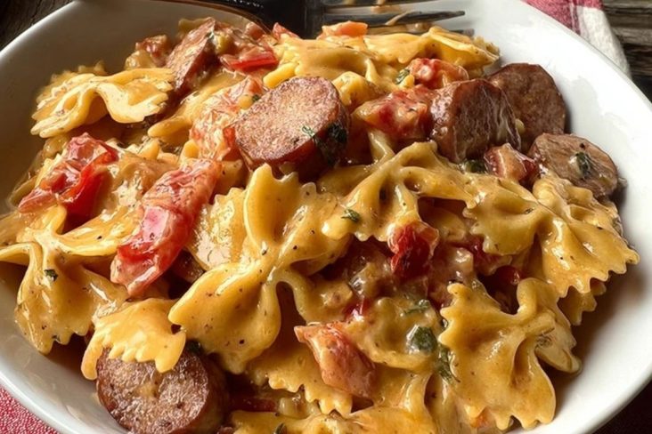 Creamy Cajun Sausage Pasta Dinner