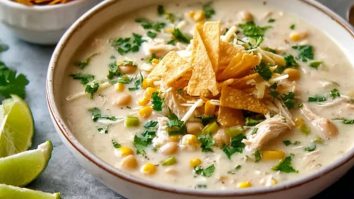 Creamy White Chicken Enchilada Soup