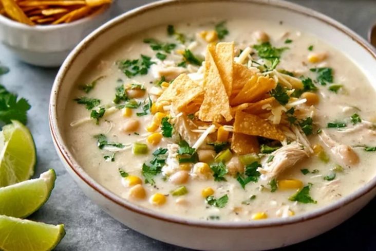 Creamy White Chicken Enchilada Soup