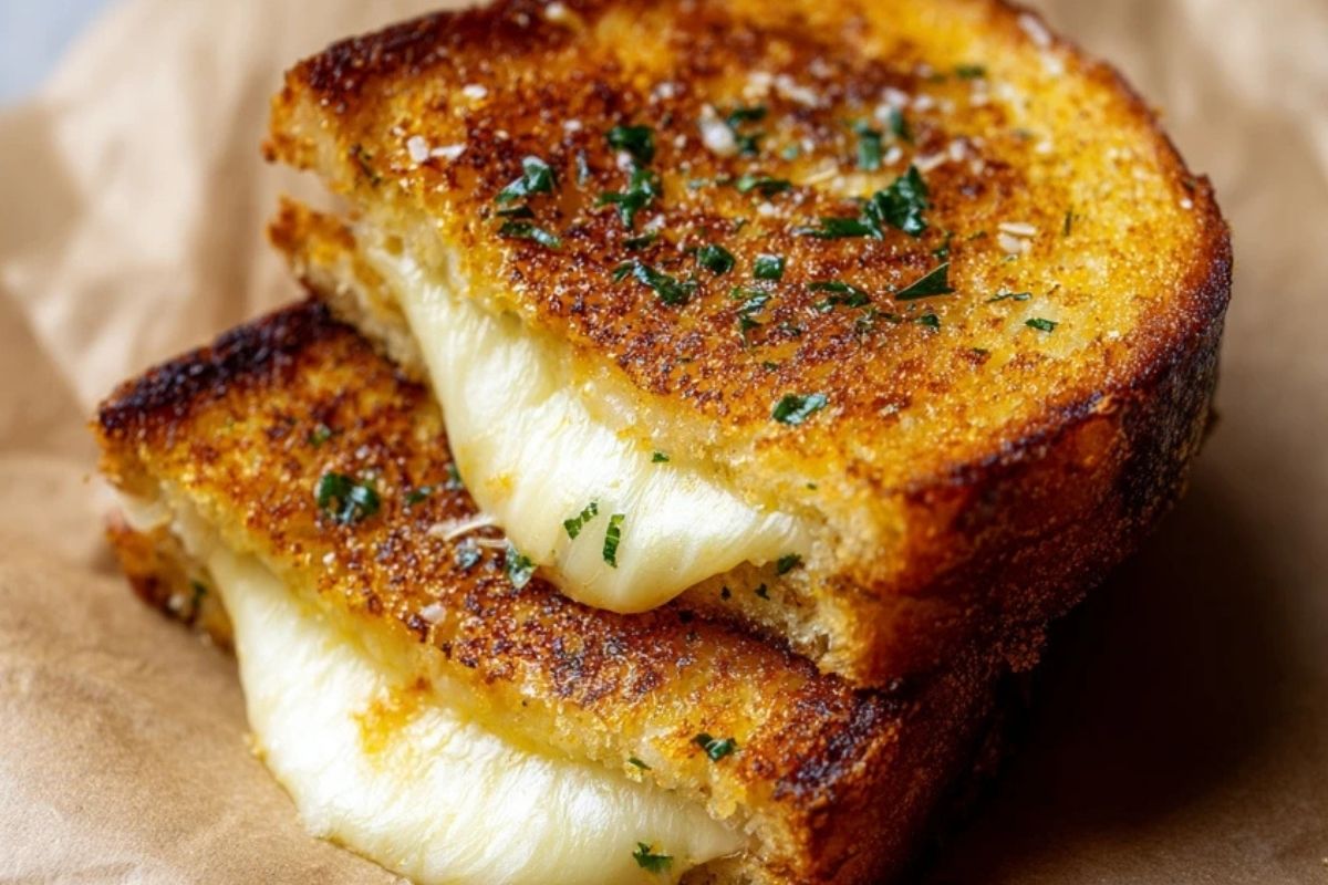Garlic Bread Grilled Cheese