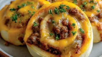 Garlic Butter Cheeseburger Rollups