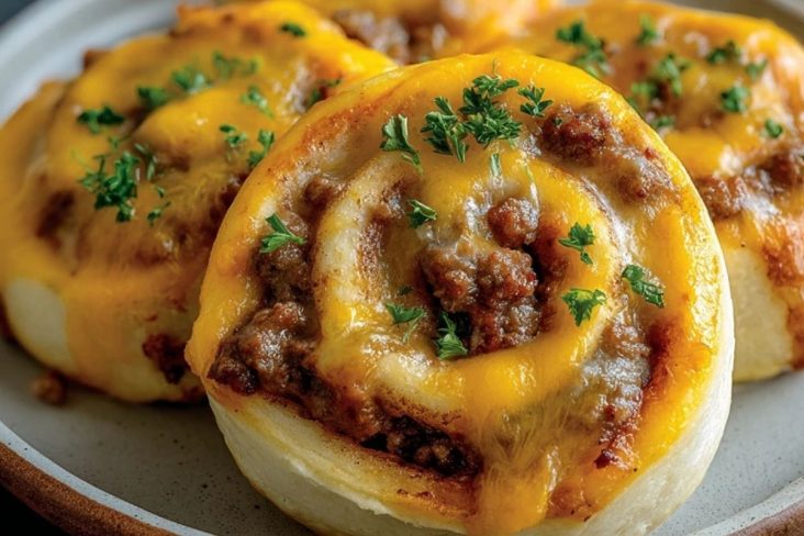 Garlic Butter Cheeseburger Rollups