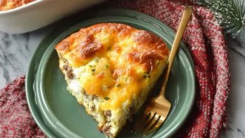 Homemade Make Ahead Crescent Roll Breakfast Casserole