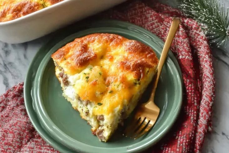 Homemade Make Ahead Crescent Roll Breakfast Casserole