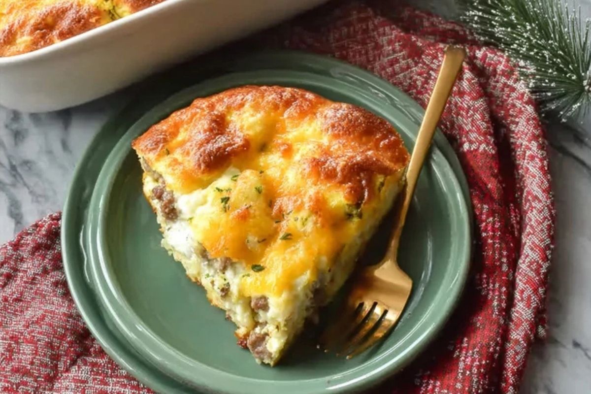 Homemade Make Ahead Crescent Roll Breakfast Casserole