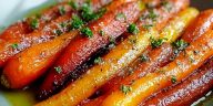 Honey Garlic Butter Roasted Carrots