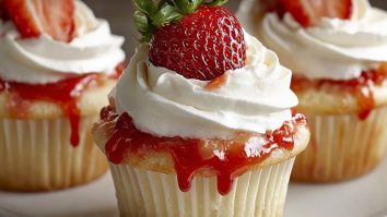 Irresistible Strawberry Shortcake Cupcakes