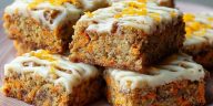 No Sugar Cottage Cheese Carrot Cake Bars