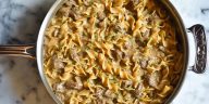 One Pot Beef Stroganoff