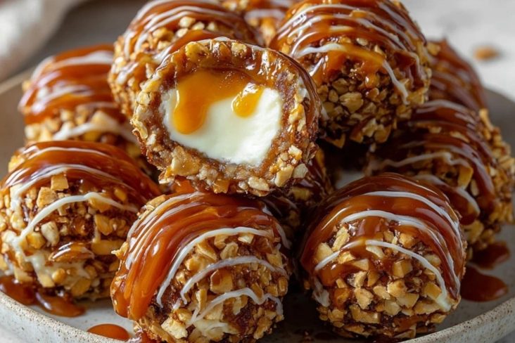 Salted Caramel Pretzel Cheesecake Balls