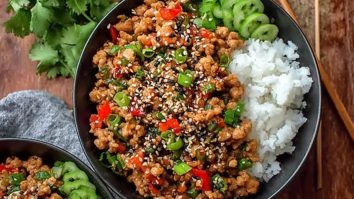 Savory Asian Ground Turkey Bowls