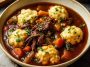 Slow Cooker Beef Stew and Dumplings