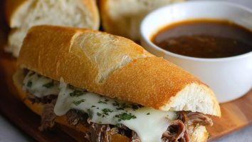 Slow Cooker French Dip Sandwiches
