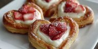 Strawberry Cream Cheese Heart Danishes