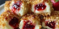 Strawberry Crunch Cheesecake Bites