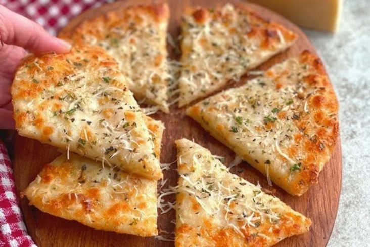 Air Fryer Garlic Bread Made With Tortillas
