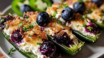 Blueberry Brie Jalapeño Poppers