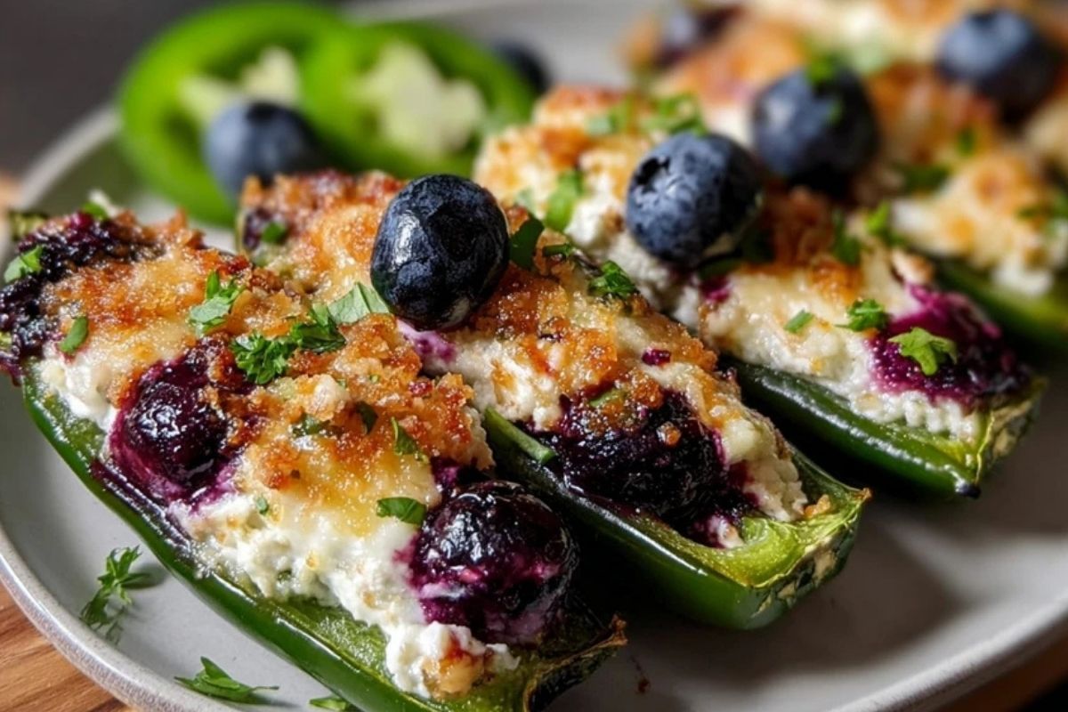 Blueberry Brie Jalapeño Poppers