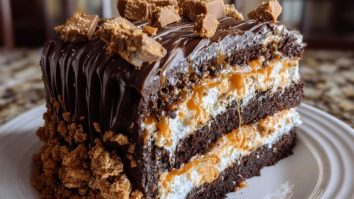 Butterfinger Bomb Cake