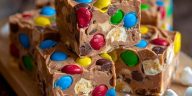 Chocolate Marshmallow M&M Fudge