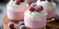 Cranberry Mousse Cups