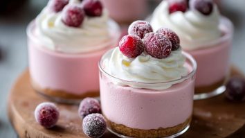 Cranberry Mousse Cups
