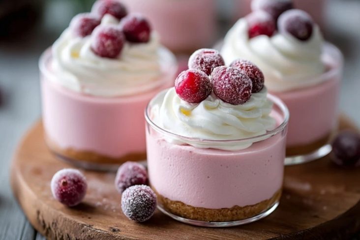 Cranberry Mousse Cups