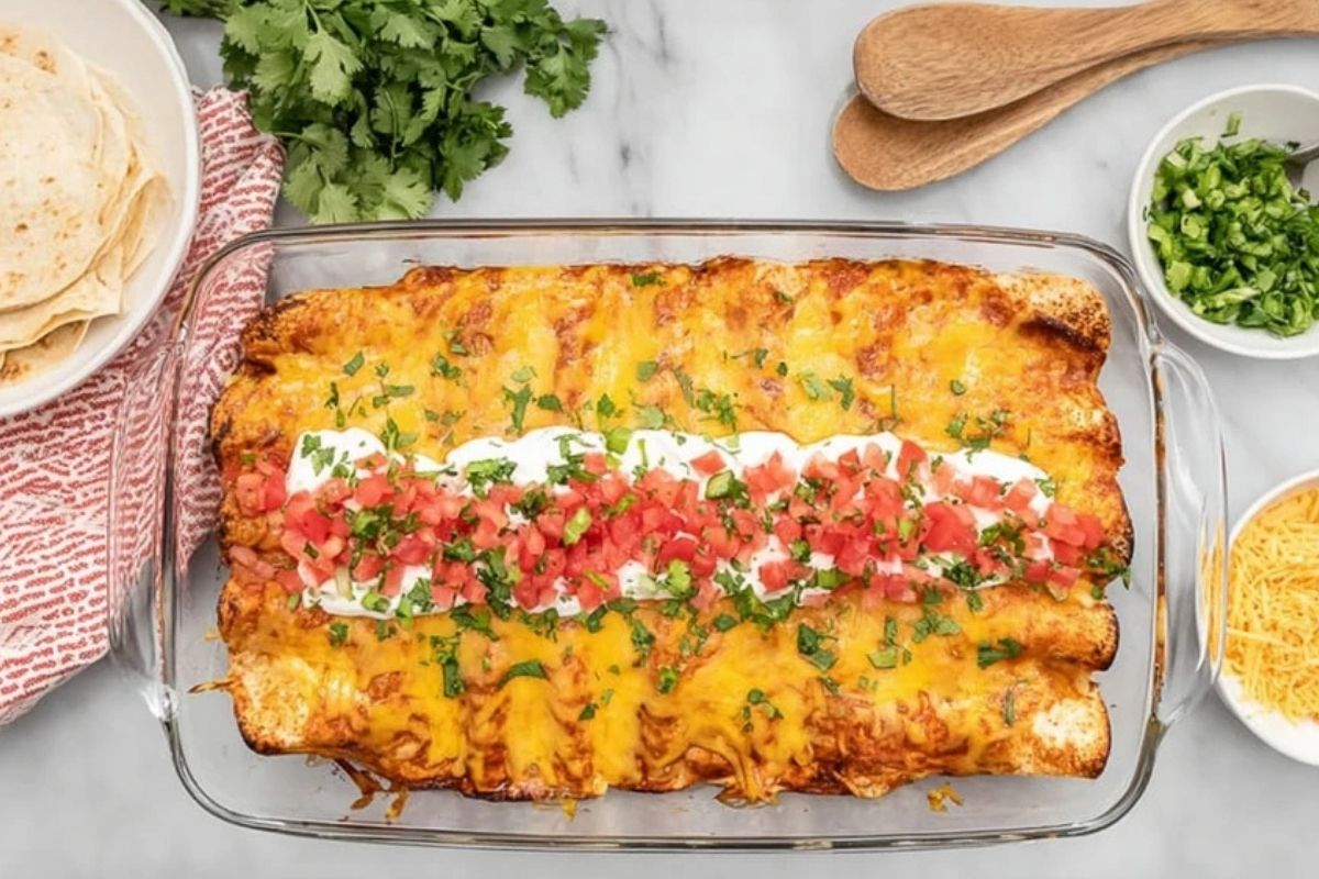 Cream Cheese Chicken Enchiladas