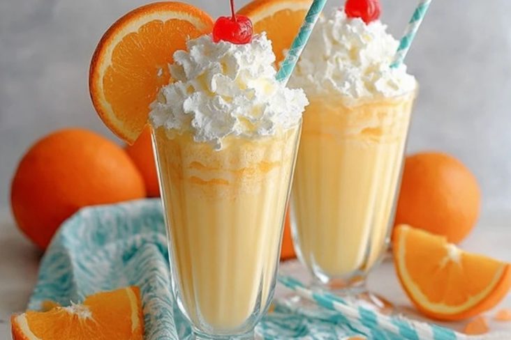 Creamy Orange Creamsicle Drink