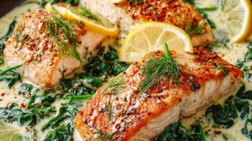 Creamy Spinach Salmon
