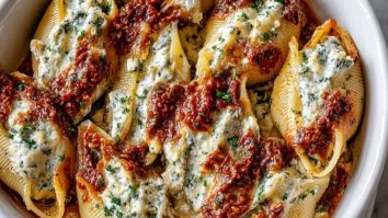Creamy Sun-Dried Tomato and Ricotta Stuffed Shells