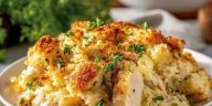Delicious Chicken and Stuffing Casserole