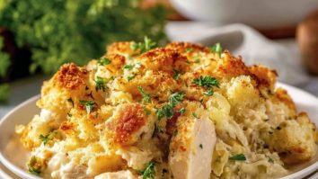 Delicious Chicken and Stuffing Casserole