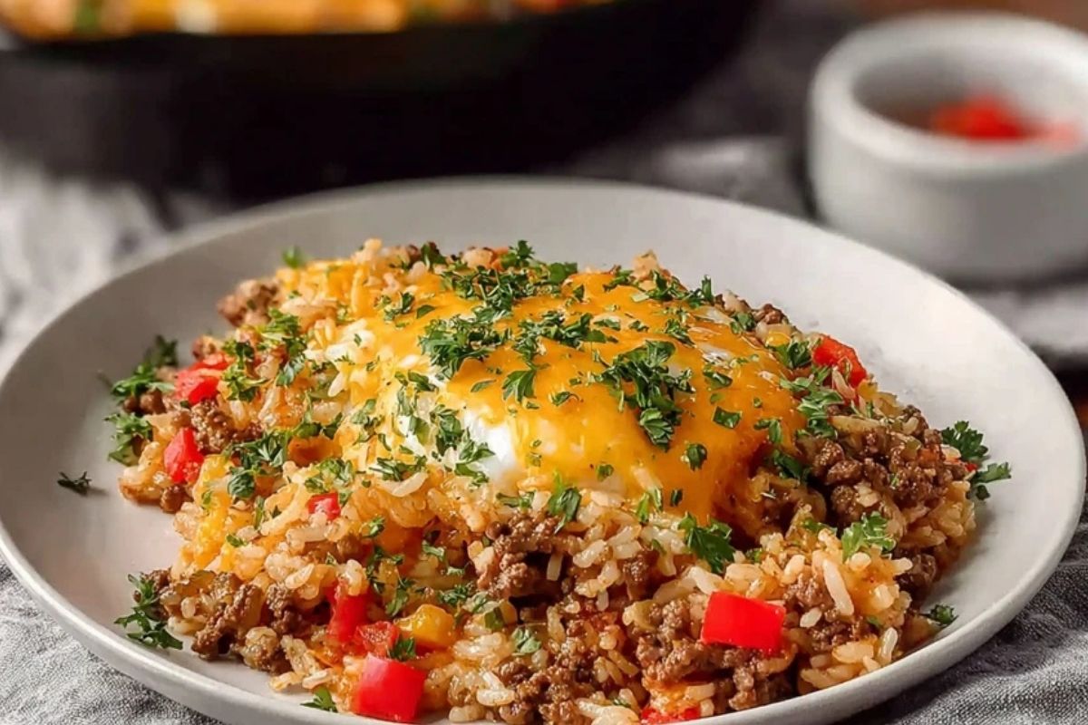 Delicious Ground Beef and Rice Skillet