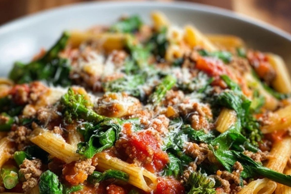 Ground Turkey Veggie Pasta