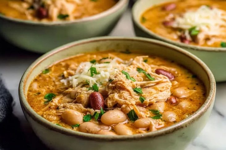 Hearty Cajun White Chicken Chili
