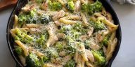 High Protein Rotisserie Chicken Broccoli Pasta