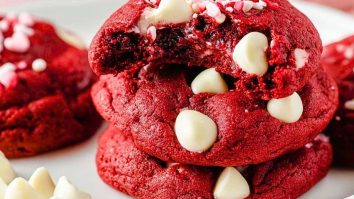 Red Velvet Valentine Cookies