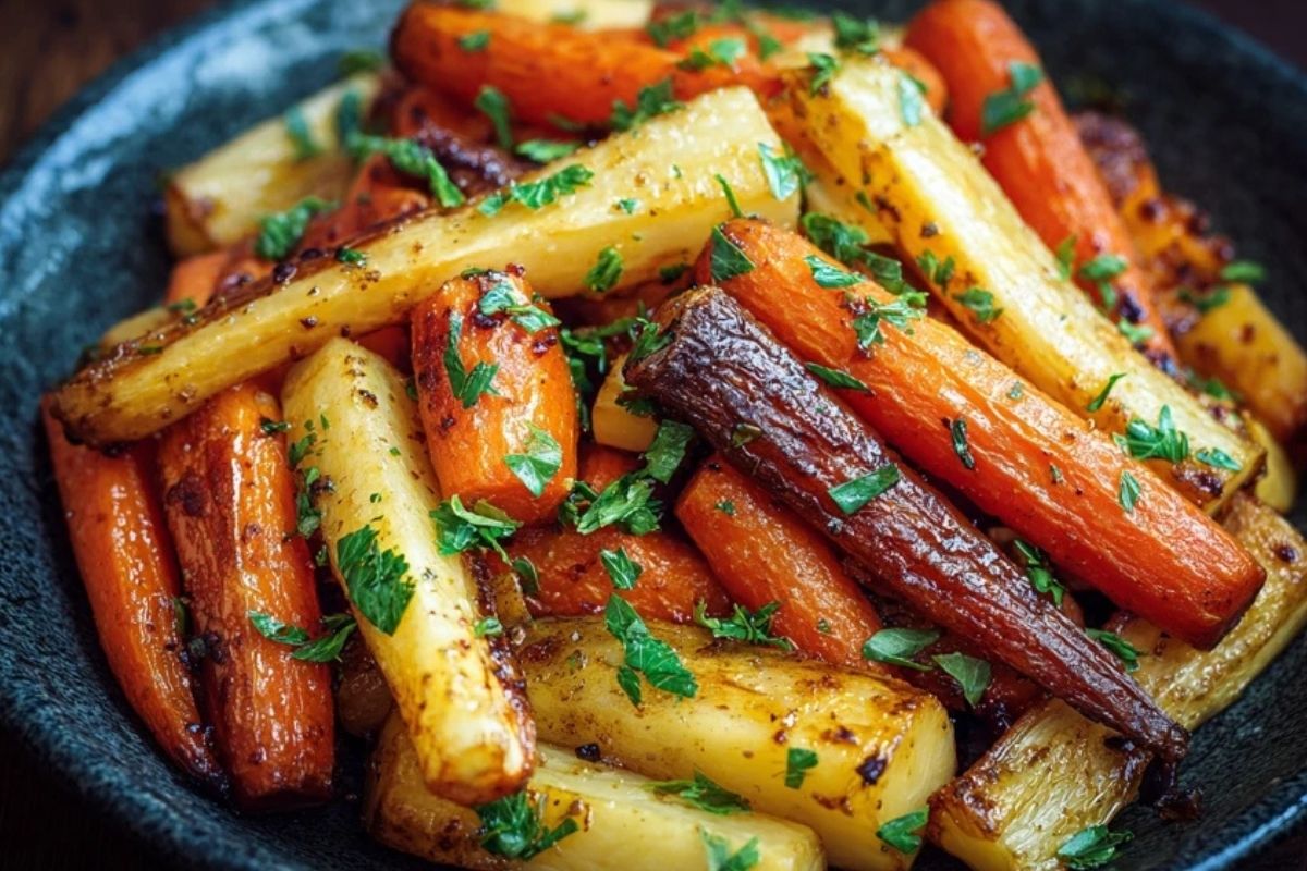 Honey Glazed Carrots and Parsnips