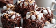Hot Cocoa Brownie Bites