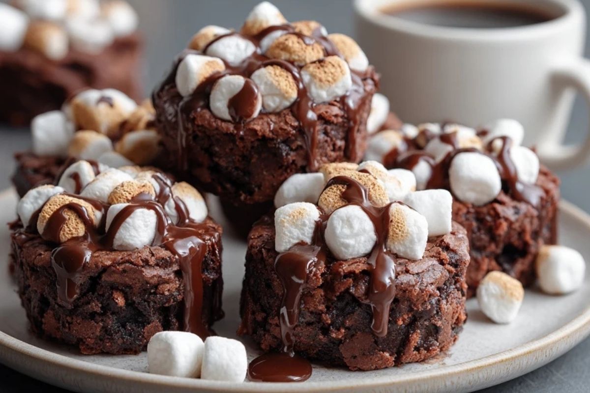 Hot Cocoa Brownie Bites