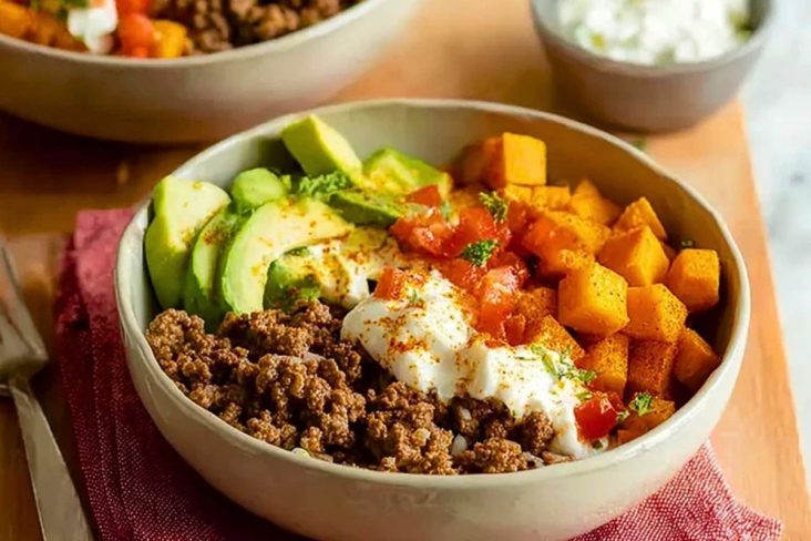 Mouthwatering Ground Beef Cottage Cheese Bowls