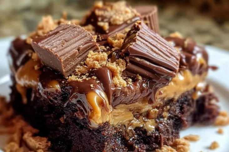 Peanut Butter Cup Dump Cake